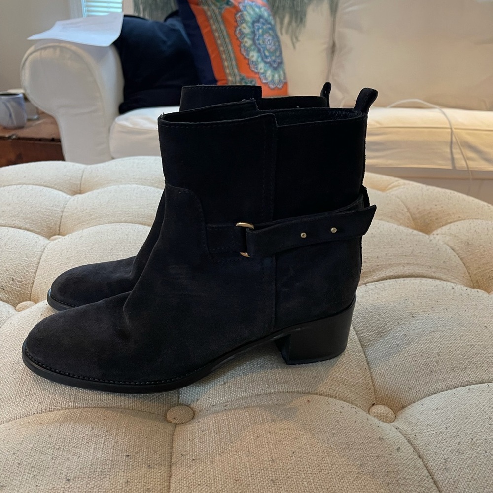 Jcrew suede flat booties